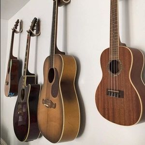 Walnut Modern Guitar Wall Mount for Wall Storage